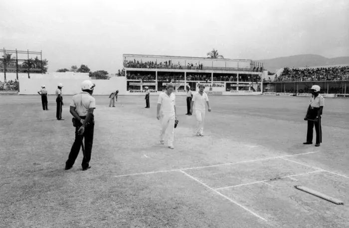 Framed Print : England in West Indies 1981. West Indies v England at Sabina Park, Kingston