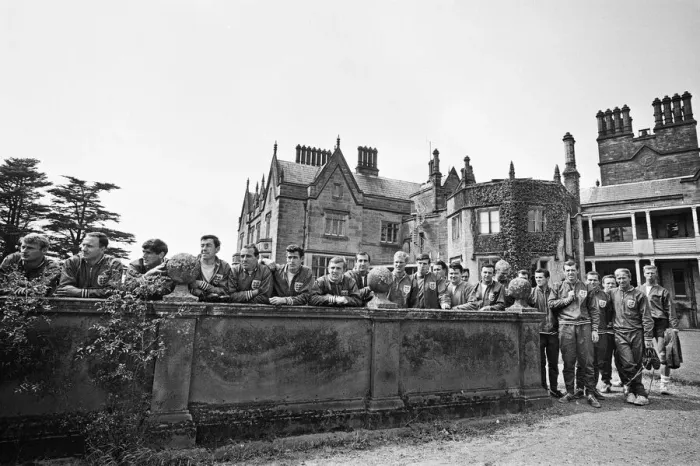 Framed Print : England World Cup squad at Lilleshall ahead of the tournament. 9th June 1966 Framed Print : England World Cup squad at Lilleshall ahead of the tournament. 9th June 1966
