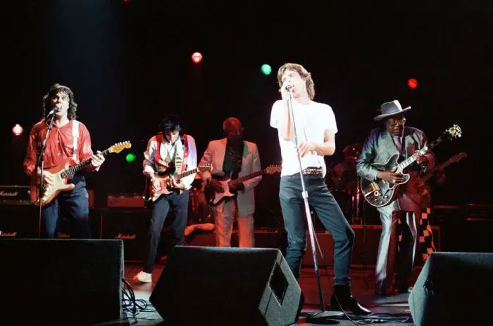 Framed Print : As part of Englands National Music Day, Mick Jagger performs at the Celebration of Framed Print : As part of Englands National Music Day, Mick Jagger performs at the Celebration of