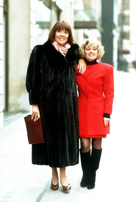 Framed Print : English actress Diana Rigg with singer and entertainer Elaine Paige Framed Print : English actress Diana Rigg with singer and entertainer Elaine Paige