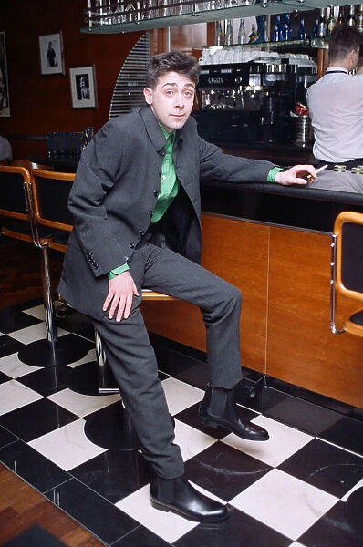English-born Irish stand-up comedian, Sean Hughes. 7th February 1994