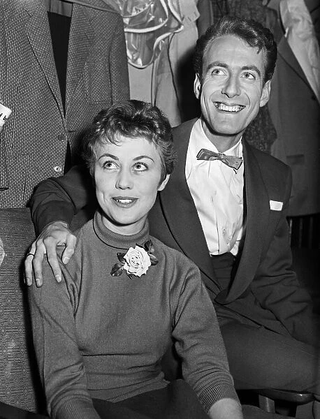 English composer and conductor John Barry with his wife Barbara. 12th June 1958