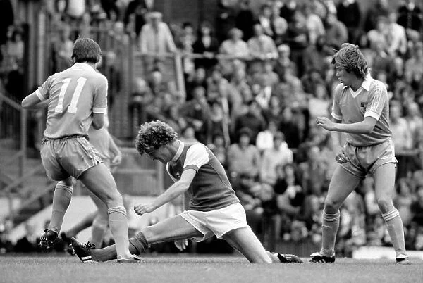 English Division 1. Arsenal 2 v. Stoke 0. September 1980 LF04-25-080