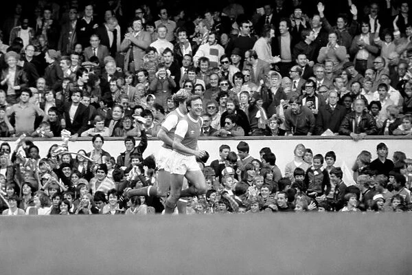 English Division 1. Arsenal 2 v. Stoke 0. September 1980 LF04-25-093