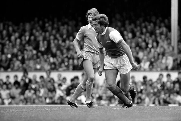 English Division 1. Arsenal 2 v. Stoke 0. September 1980 LF04-25-071