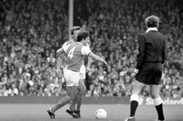 English Division 1. Arsenal 2 v. Stoke 0. September 1980 LF04-25-070
