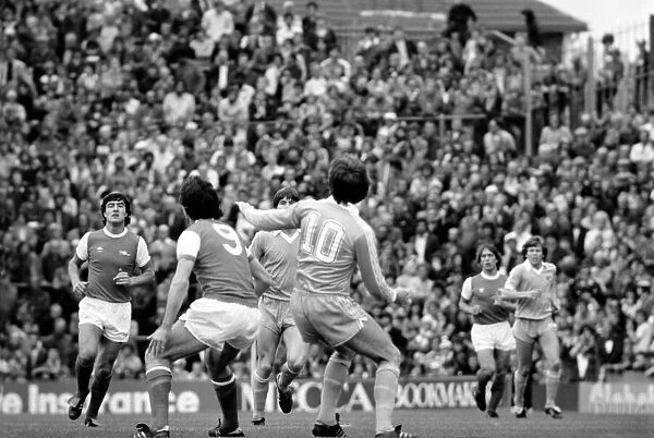 English Division 1. Arsenal 2 v. Stoke 0. September 1980 LF04-25-034