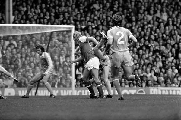 English Division 1. Arsenal 2 v. Stoke 0. September 1980 LF04-25-018