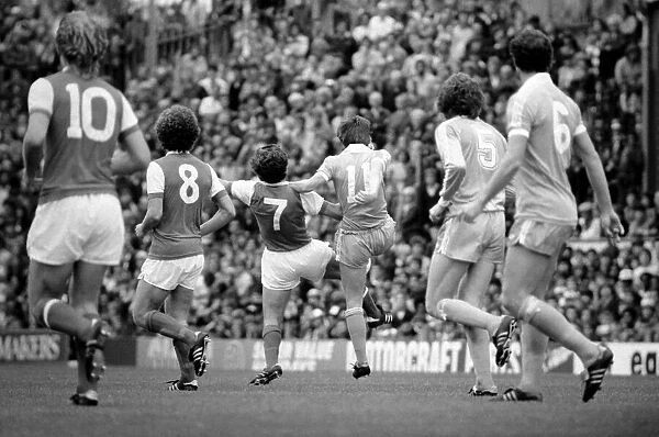 English Division 1. Arsenal 2 v. Stoke 0. September 1980 LF04-25-024