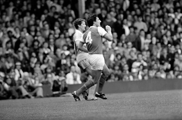 English Division 1. Arsenal 2 v. Stoke 0. September 1980 LF04-25-074