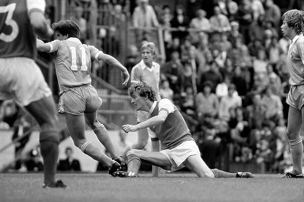 English Division 1. Arsenal 2 v. Stoke 0. September 1980 LF04-25-079