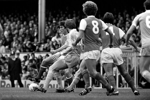 English Division 1. Arsenal 2 v. Stoke 0. September 1980 LF04-25-038
