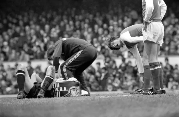 Framed Print : English Division 1 Football. Arsenal 1 v. West Bromwich Albion 1. April 1980 LF03-04-062