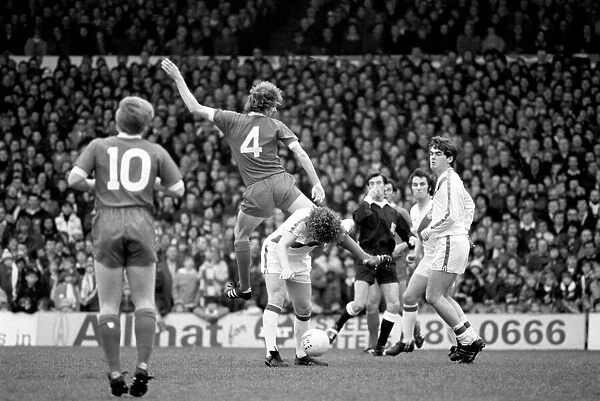 English Division 1 Football. Crystal Palace 0 v. Liverpool 0. April 1980 LF03-06-044