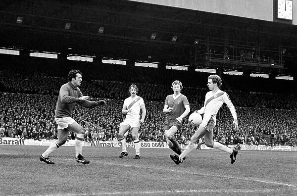 English Division 1 Football. Crystal Palace 0 v. Liverpool 0. April 1980 LF03-06-055