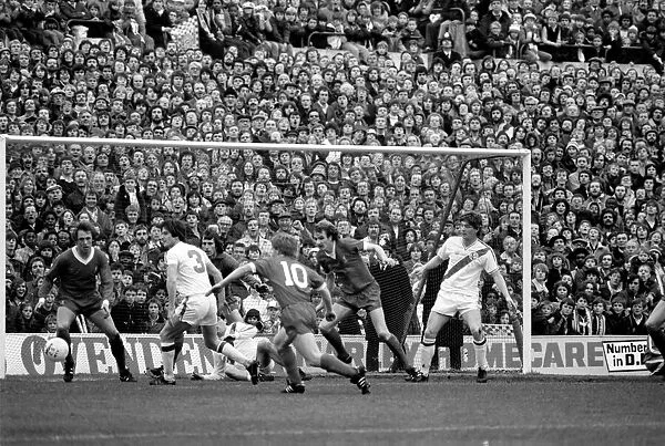English Division 1 Football. Crystal Palace 0 v. Liverpool 0. April 1980 LF03-06-009