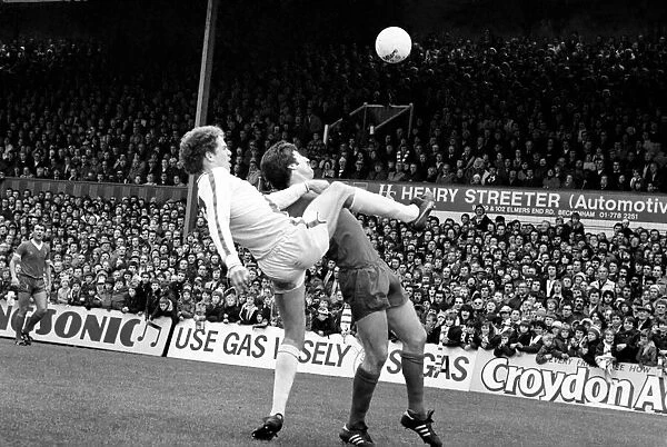 English Division 1 Football. Crystal Palace 0 v. Liverpool 0. April 1980 LF03-06-038