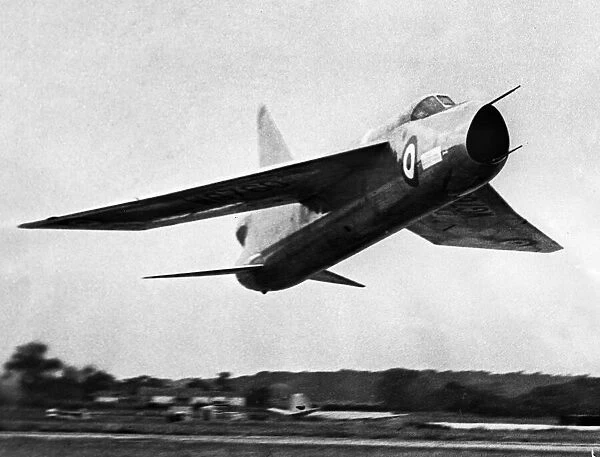 The English Electric Lightning P1 supersonic fighter aircraft of the Cold War era
