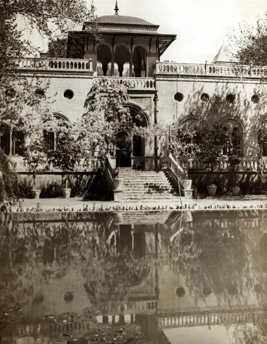 Framed Print : The English Embassy is reflected in the ornamental lake in Tehran Architecture Framed Print : The English Embassy is reflected in the ornamental lake in Tehran Architecture