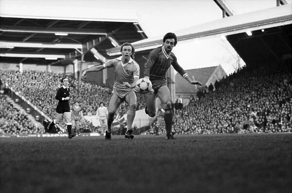 English FA Cup match at Anfield Liverpool 2 v Stoke City 0 Mark Lawrenson