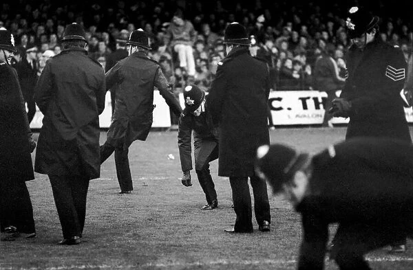 English FA Cup match Blackpool 2 v Manchester City 1 Trouble in the crowd