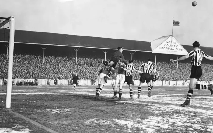 Framed Print : English FA Cup match. Notts County 1 v Chelsea 0. Action from the match Framed Print : English FA Cup match. Notts County 1 v Chelsea 0. Action from the match