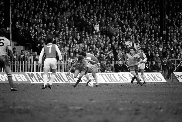 English FA Cup match at Vicarage Road. Watford 1 v Arsenal 2. March 1980 LF02-03-102
