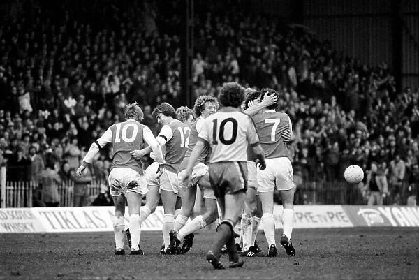 English FA Cup match at Vicarage Road. Watford 1 v Arsenal 2. March 1980 LF02-03-132