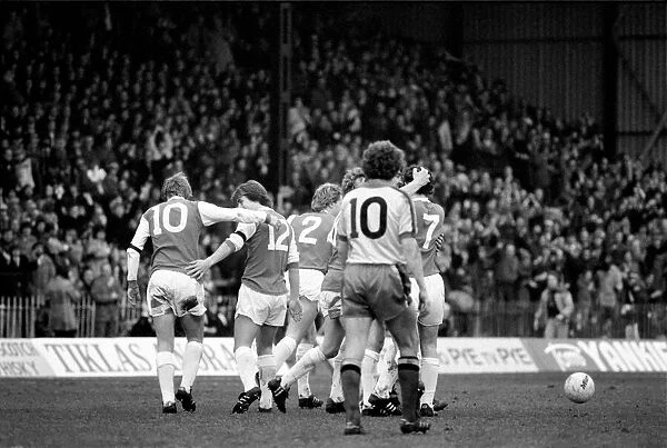 English FA Cup match at Vicarage Road. Watford 1 v Arsenal 2. March 1980 LF02-03-096
