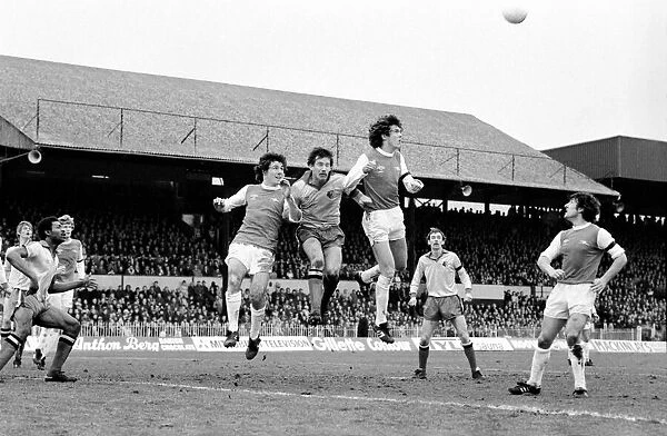 English FA Cup match at Vicarage Road. Watford 1 v Arsenal 2. March 1980 LF02-03-049
