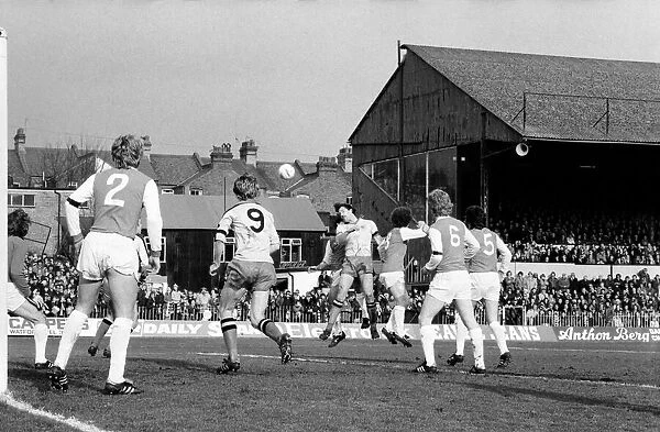 English FA Cup match at Vicarage Road. Watford 1 v Arsenal 2. March 1980 LF02-03-031