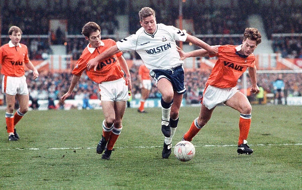 English FA Cup third round match at Bloomfield Road. Blackpool 0 v Tottenham