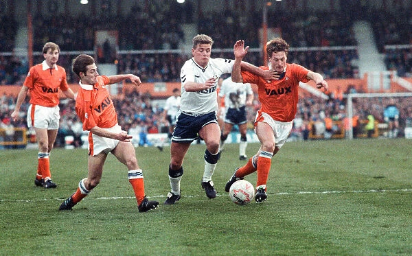 English FA Cup third round match at Bloomfield Road. Blackpool 0 v Tottenham