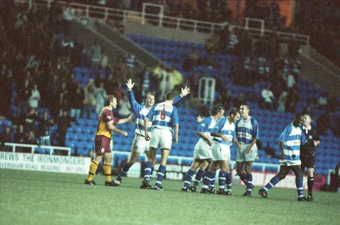 Framed Print : English League Cup match, Reading 2 -2 Bradford held at Madejski Stadium