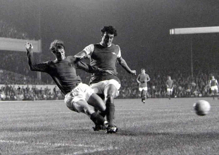 Framed Print : English League Cup replay at Highbury Arsenal v Ipswich Town Two players Framed Print : English League Cup replay at Highbury Arsenal v Ipswich Town Two players