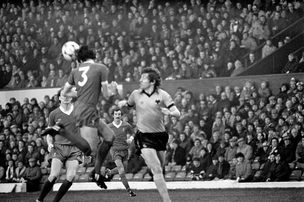 English League Division One match at Anfield. Liverpool 2 v Wolverhampton Wanderers 1
