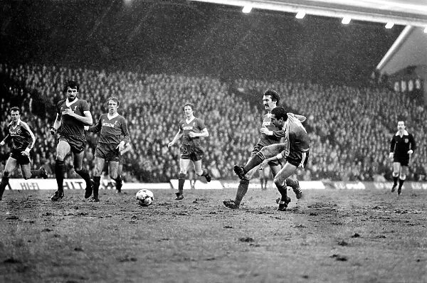 English League Division One match at Anfield. Liverpool 0 v Brighton