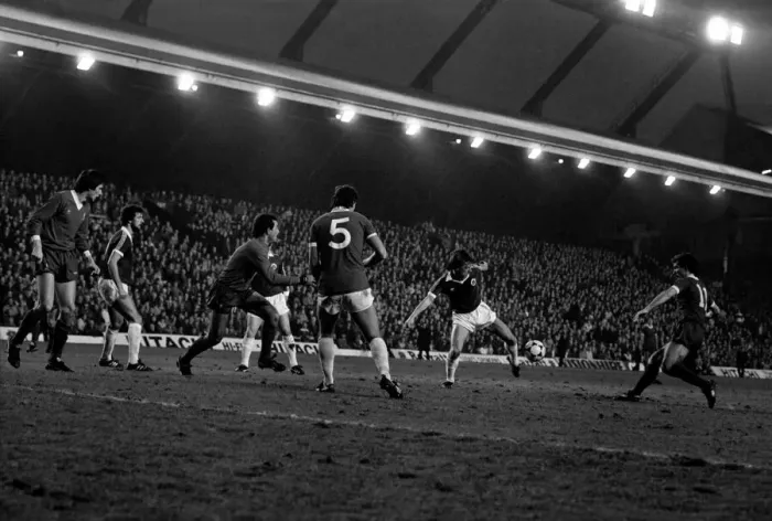Framed Print : English League Division One match at Anfield. Liverpool 3 v Everton 1 Framed Print : English League Division One match at Anfield. Liverpool 3 v Everton 1