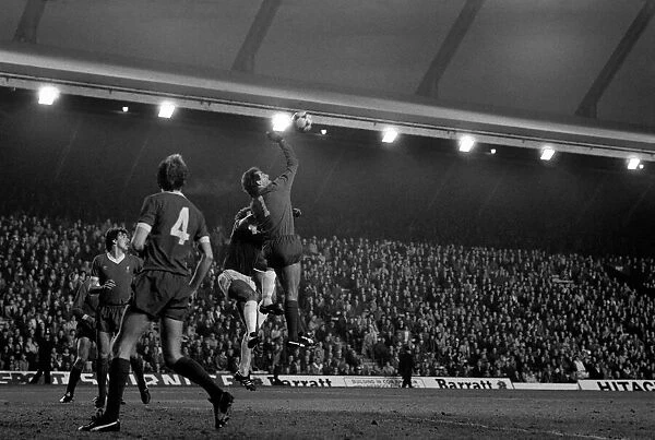 English League Division One match at Anfield. Liverpool 3 v Everton 1