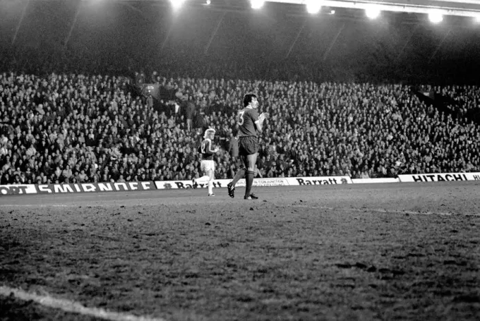 Framed Print : English League Division One match at Anfield. Liverpool 3 v Everton 1 Framed Print : English League Division One match at Anfield. Liverpool 3 v Everton 1