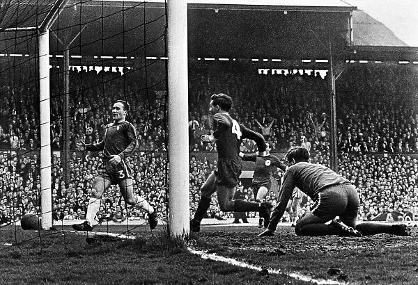 English League Division One match at Anfield. Liverpool defeat Chelsea by 2 goals
