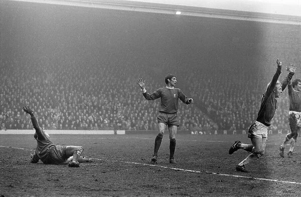 English League Division One match at Anfield. Liverpool 0-2 Everton. 21st March 1970