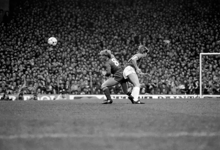 Framed Print : English League Division One match at Anfield Liverpool 0 v Everton 0 March Framed Print : English League Division One match at Anfield Liverpool 0 v Everton 0 March