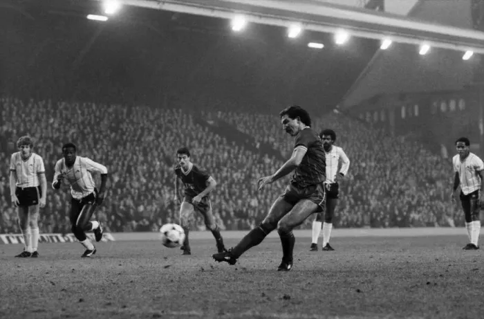 Framed Print : English League Division One match at Anfield Liverpool 5 v Notts County 0