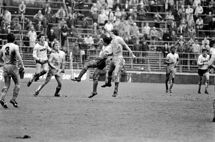 Framed Print : English League Division Two match. Bolton Wanderers 0 v Chelsea 1. May 1983 MF11-27-004 Framed Print : English League Division Two match. Bolton Wanderers 0 v Chelsea 1. May 1983 MF11-27-004