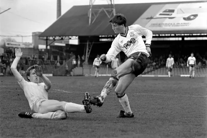 Framed Print : English League Division Two match. Bolton Wanderers 0 v Chelsea 1. May 1983 MF11-27-017 Framed Print : English League Division Two match. Bolton Wanderers 0 v Chelsea 1. May 1983 MF11-27-017