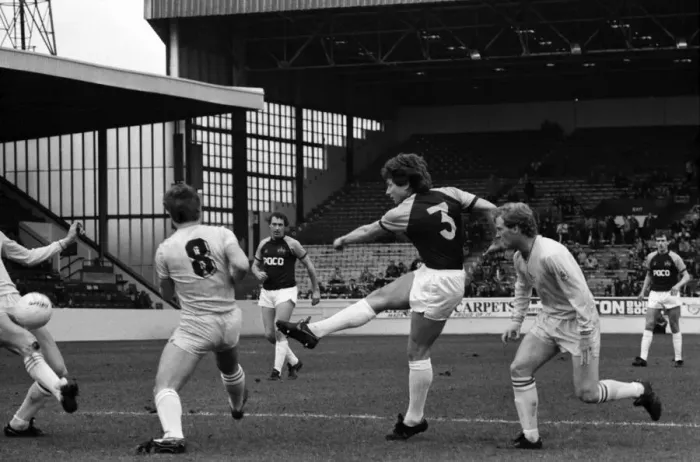 Framed Print : English League Division Two match Burnley 3 v Chelsea 0 April 1983 Framed Print : English League Division Two match Burnley 3 v Chelsea 0 April 1983