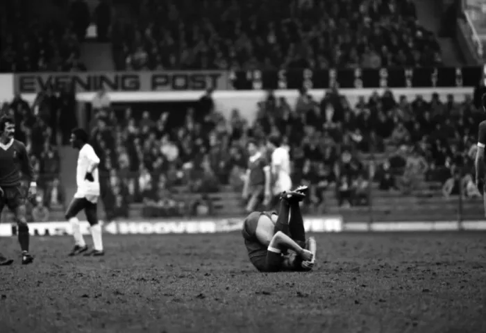 Framed Print : English League Division One match at Elland Road. Leeds United 0 v Liverpool 2