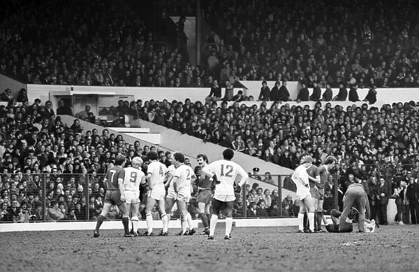 English League Division One match at Elland Road. Leeds United 0 v Liverpool 2