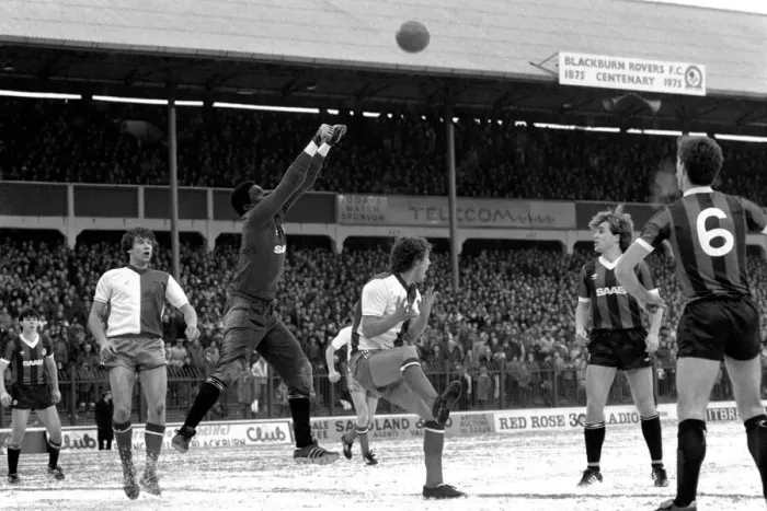 Framed Print : English League Division Two match at Ewood Park Blackburn Rovers 2 v Manchester Framed Print : English League Division Two match at Ewood Park Blackburn Rovers 2 v Manchester